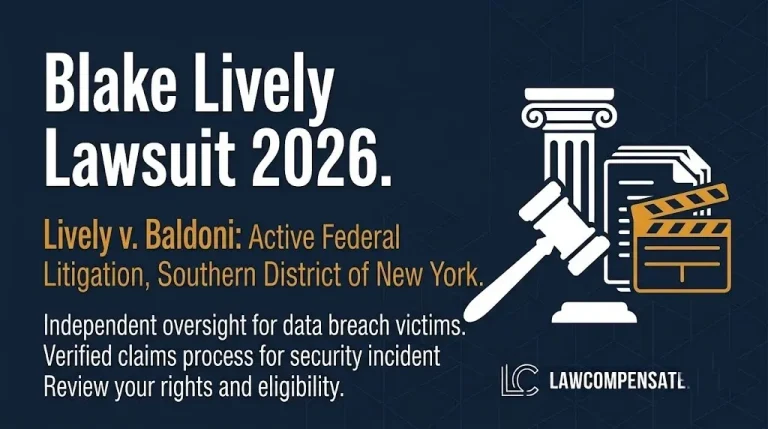 Blake Lively lawsuit 2026 hero banner showing active federal litigation status in the Southern District of New York.