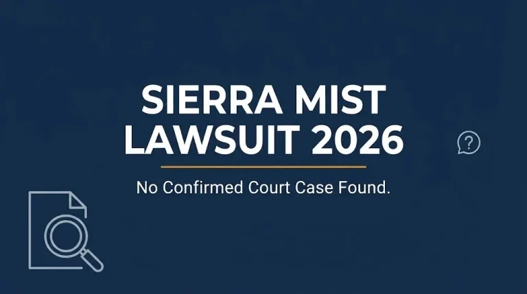 Sierra Mist lawsuit 2026 hero banner noting no confirmed court case has been found for the viral claim.