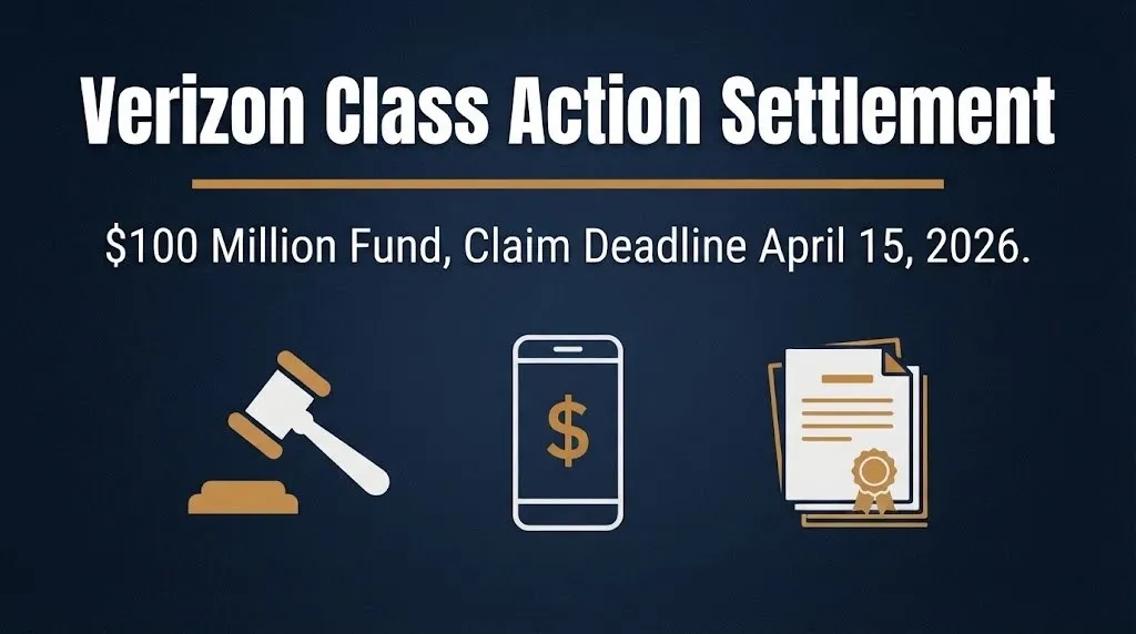 Verizon Class Action Settlement 2026: $100M Fund & Claims