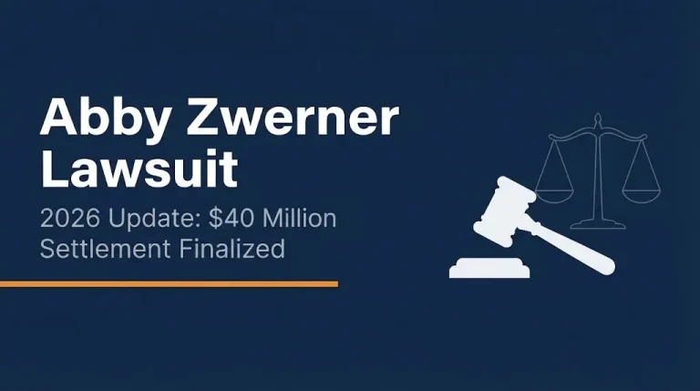 Abby Zwerner lawsuit 2026 banner showing forty million dollar settlement