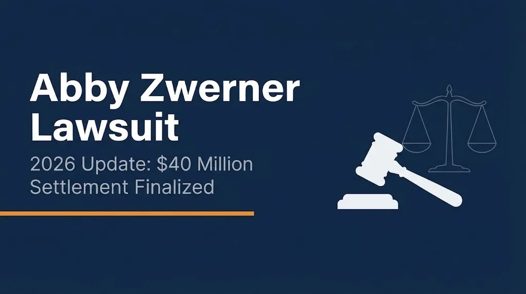 Abby Zwerner lawsuit 2026 banner showing forty million dollar settlement