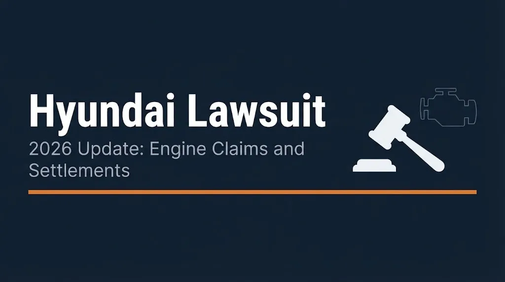 Hyundai lawsuit 2026 banner showing engine claim update