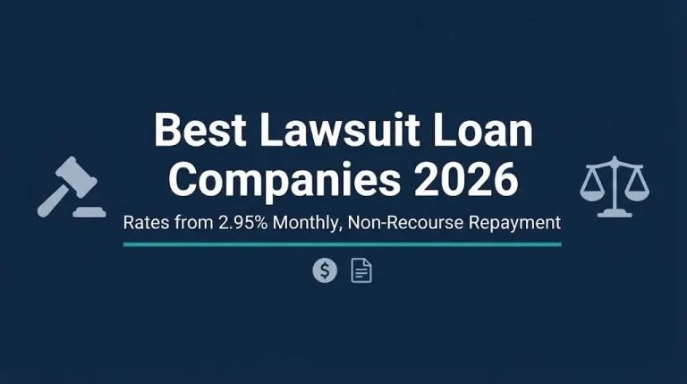 Best lawsuit loan companies 2026 guide with rates and non-recourse repayment facts.