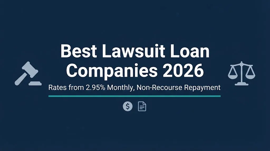 Best lawsuit loan companies 2026 guide with rates and non-recourse repayment facts.