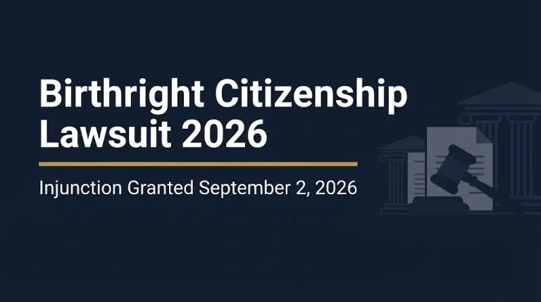 Birthright citizenship lawsuit 2026 guide with September 2 injunction ruling date.
