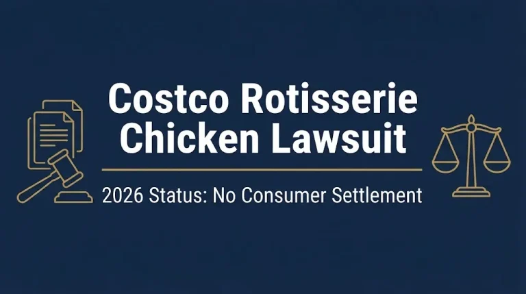Costco rotisserie chicken lawsuit 2026 status showing no consumer settlement with legal