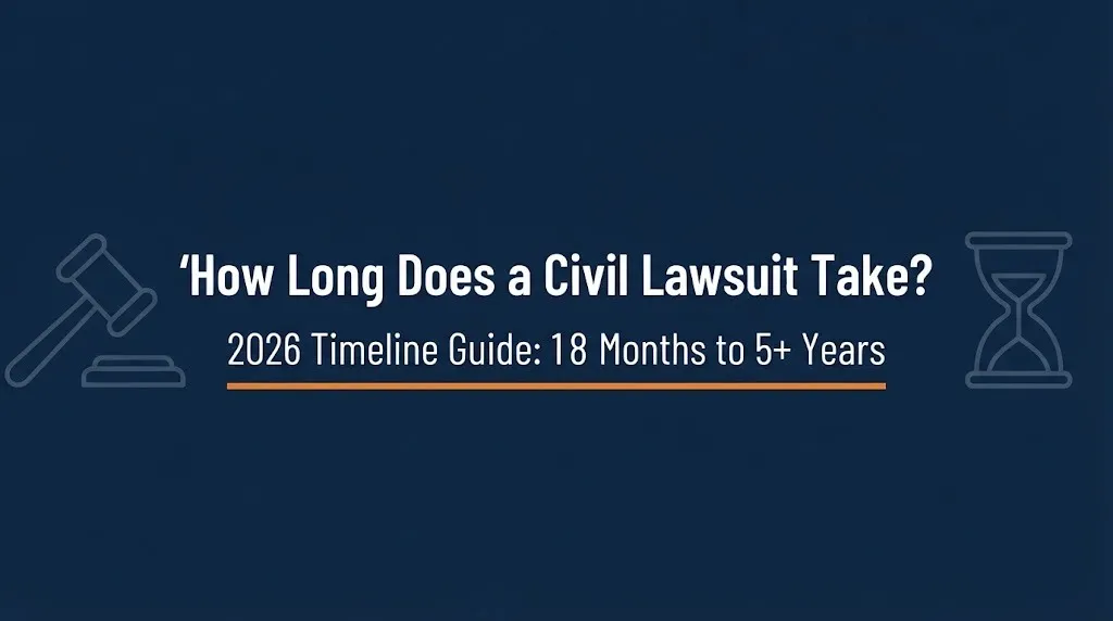 How long does a civil lawsuit take 2026 timeline guide