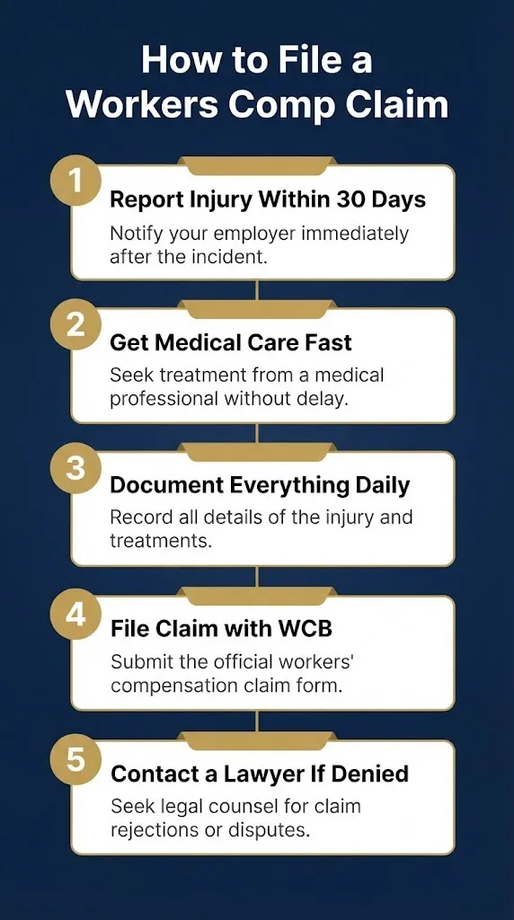 How to file a workers compensation claim in New York with five verified steps.