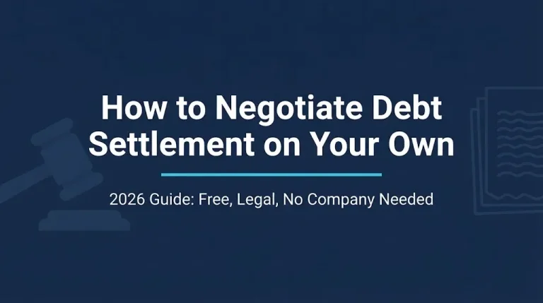 How to negotiate debt settlement on your own 2026 guide showing free and legal direct negotiation steps.