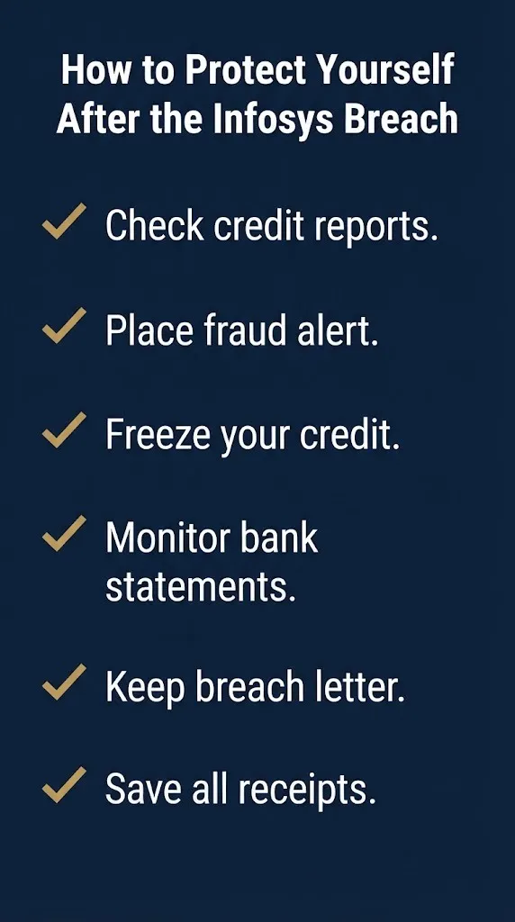 How to protect yourself after the Infosys data breach with six steps to secure your credit and identity.