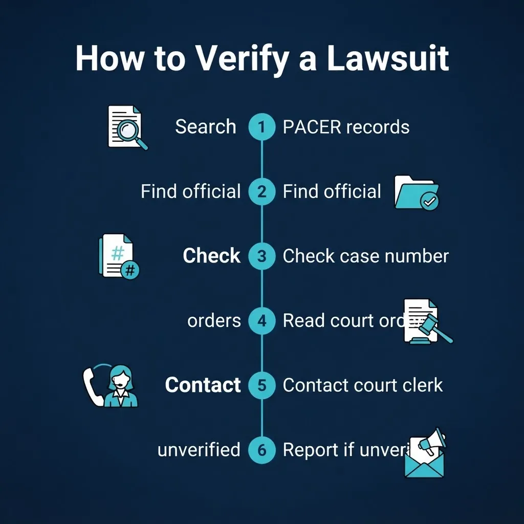How to verify a Savannah Ward Carnival lawsuit step by step guide to check if a case is real before providing information.