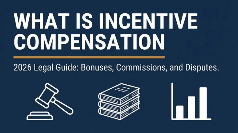 Incentive compensation 2026 legal guide banner with bonus and commission information.