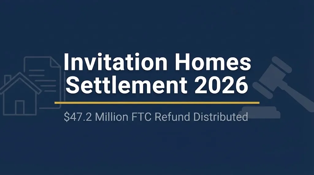 Invitation Homes settlement 2026 hero banner with gavel and house icons