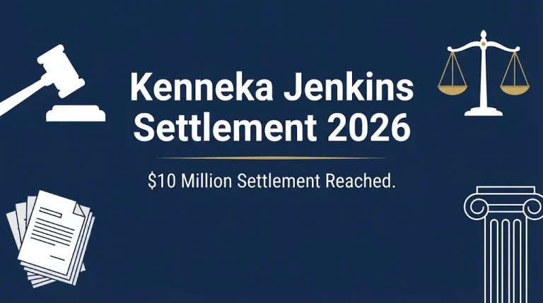 Kenneka Jenkins settlement 2026 banner graphic with $10 million settlement amount.