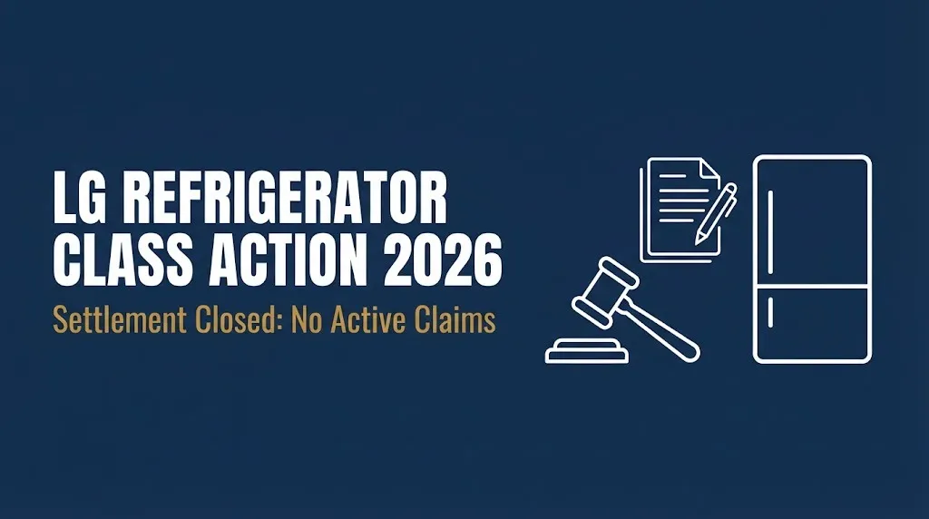 LG Refrigerator Class Action Lawsuit 2026: Status