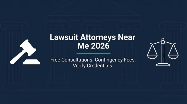 Checklist for hiring a lawsuit attorney including credential verification and fee questions