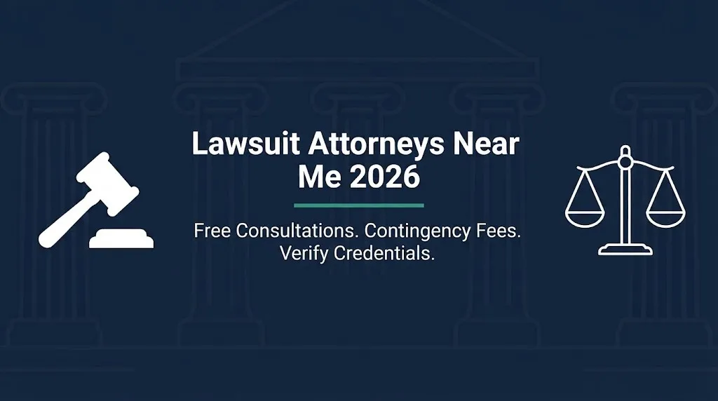 Checklist for hiring a lawsuit attorney including credential verification and fee questions