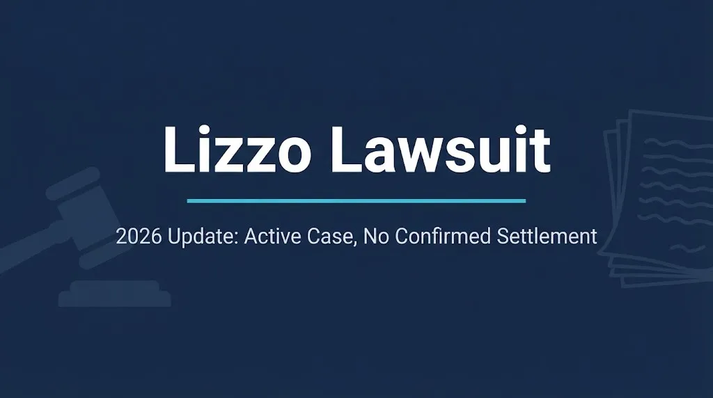 Lizzo lawsuit 2026 status showing active employment case with no confirmed settlement.