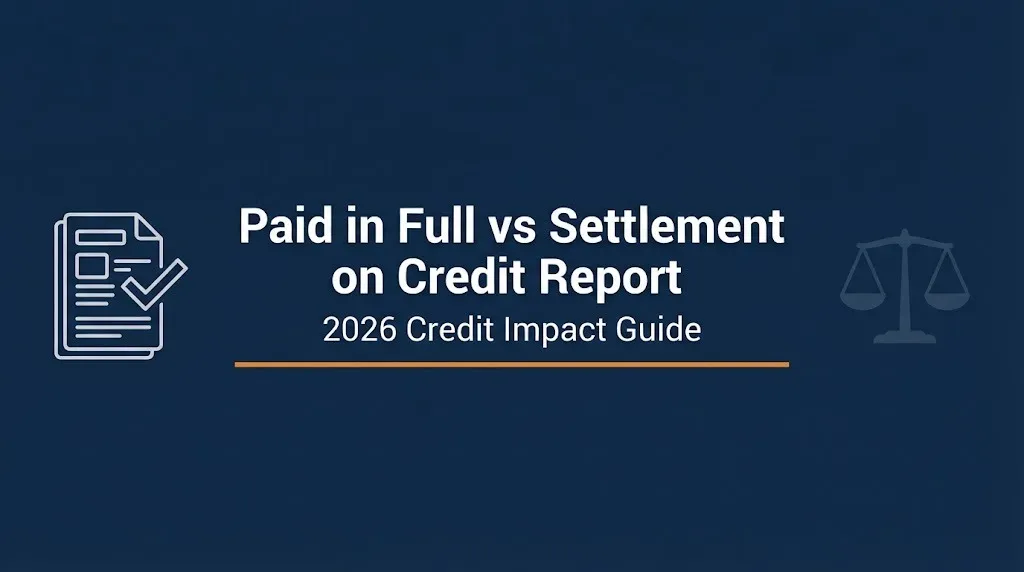 Paid in full vs settlement on credit report 2026 comparison guide
