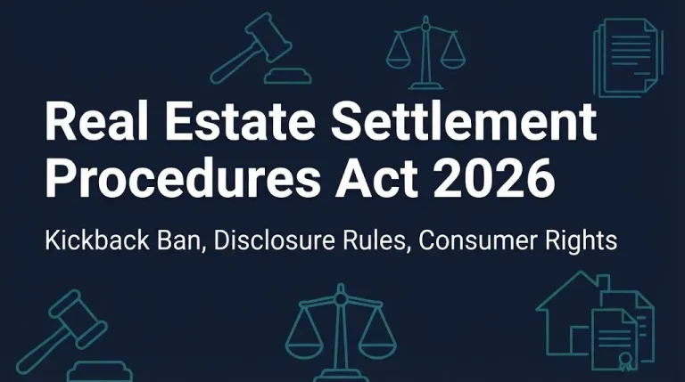 Real Estate Settlement Procedures Act 2026 guide showing RESPA rules and consumer rights