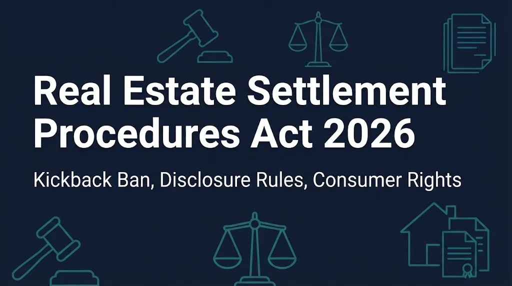 Real Estate Settlement Procedures Act 2026 guide showing RESPA rules and consumer rights