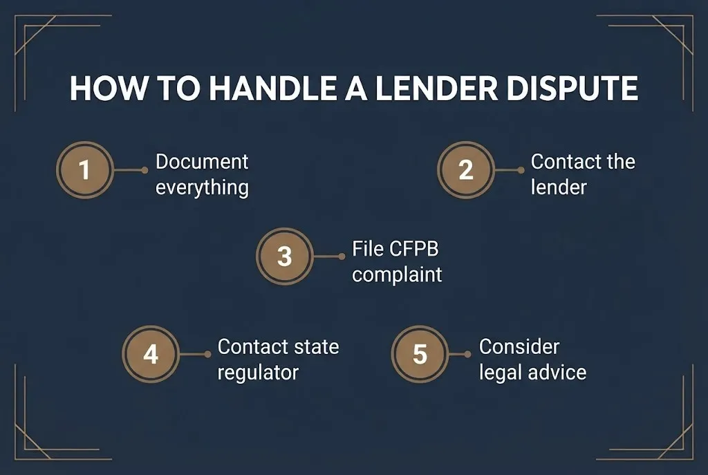 Step by step guide to handle a Symple Lending dispute in 2026.