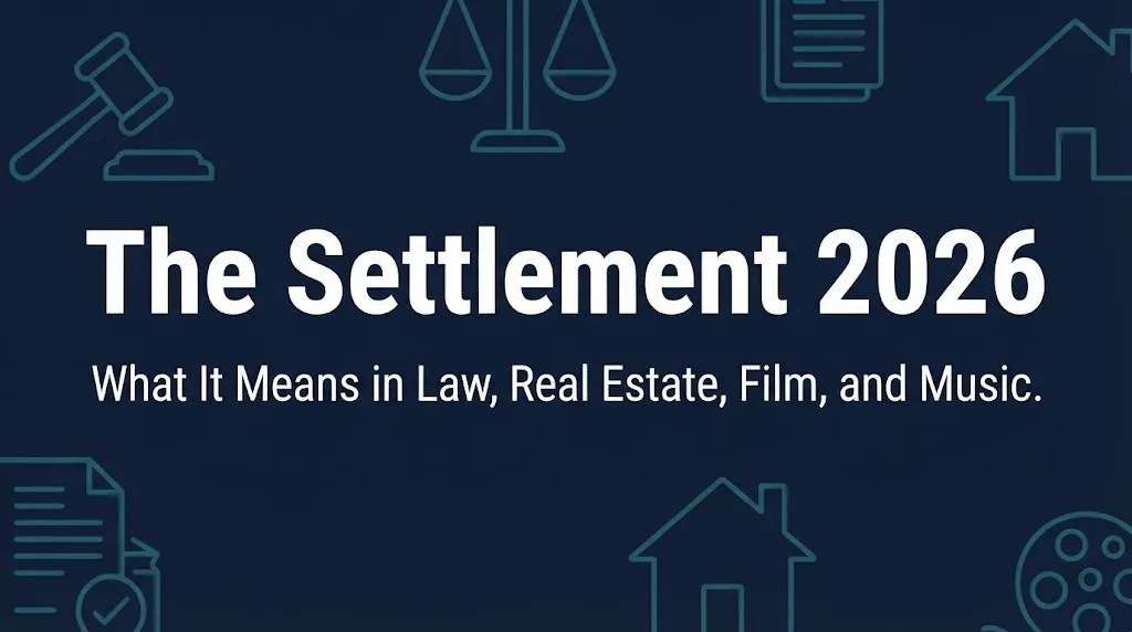 The Settlement 2026 guide explaining multiple meanings in law, real estate, film, and music