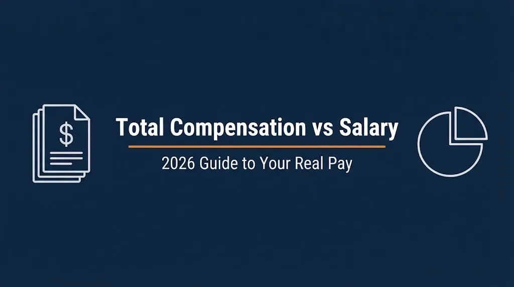 Total compensation vs salary 2026 comparison guide explaining real pay value