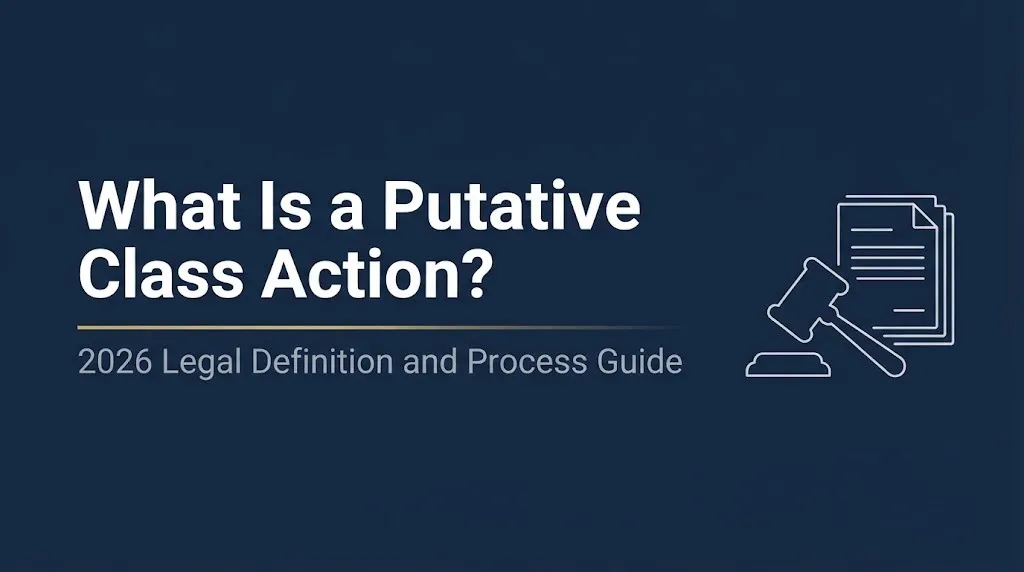 What is a putative class action 2026 legal definition and process guide banner.