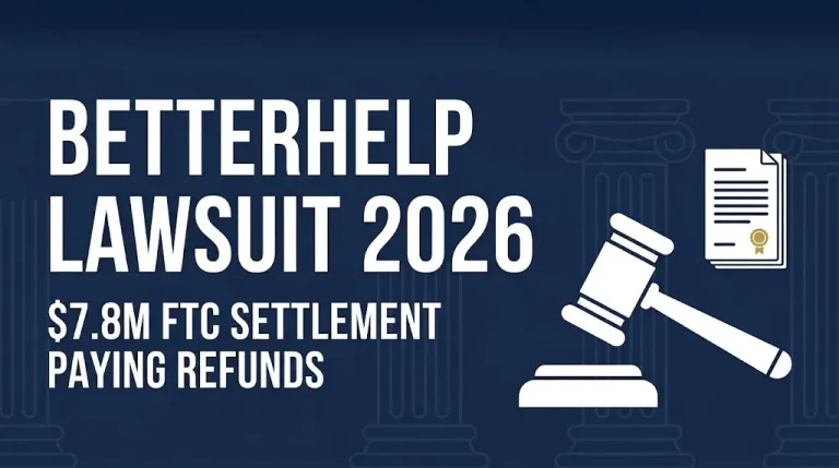 BetterHelp lawsuit 2026 $7.8 million FTC settlement paying refunds to eligible users.