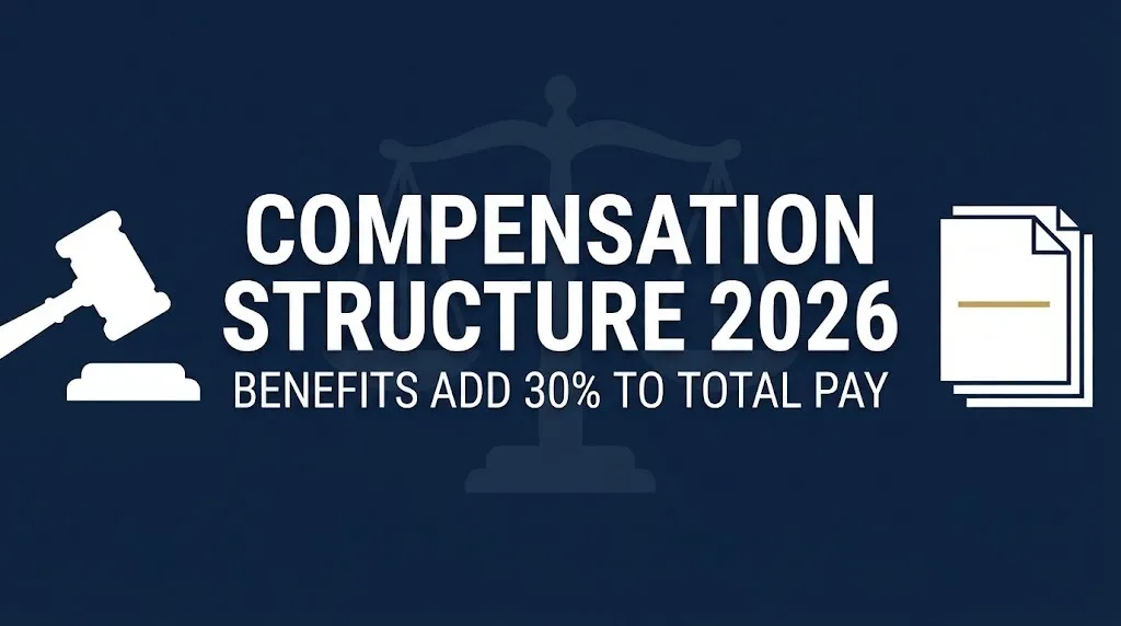 Compensation structure 2026 guide showing pay grades salary ranges and benefits components