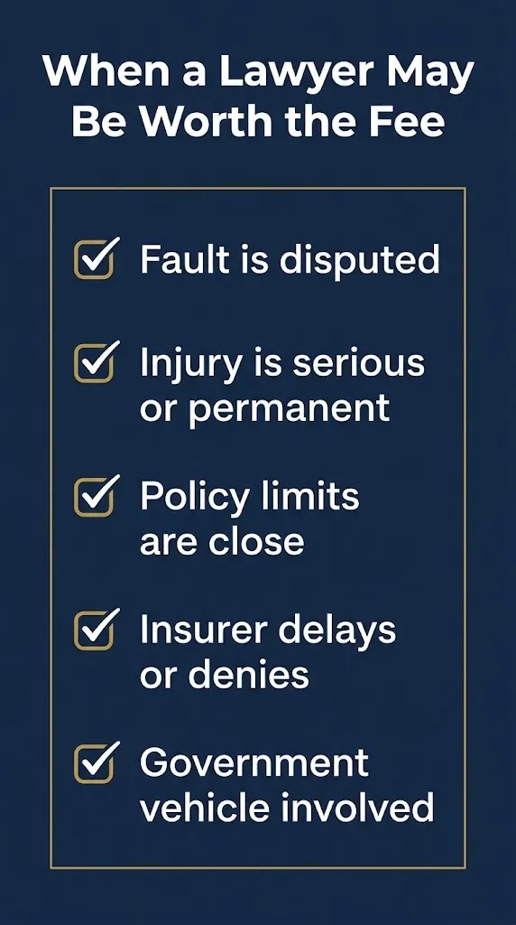 Five situations where hiring a car accident lawyer may be worth the contingency fee in 2026