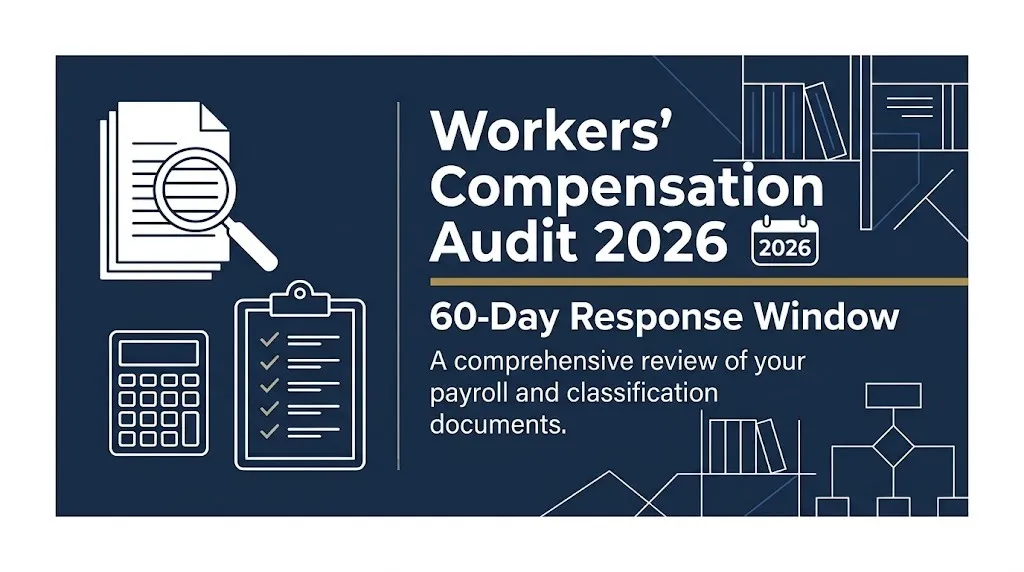 Florida workers compensation insurance companies 2026 banner with 6.9% rate decrease and legal imagery.