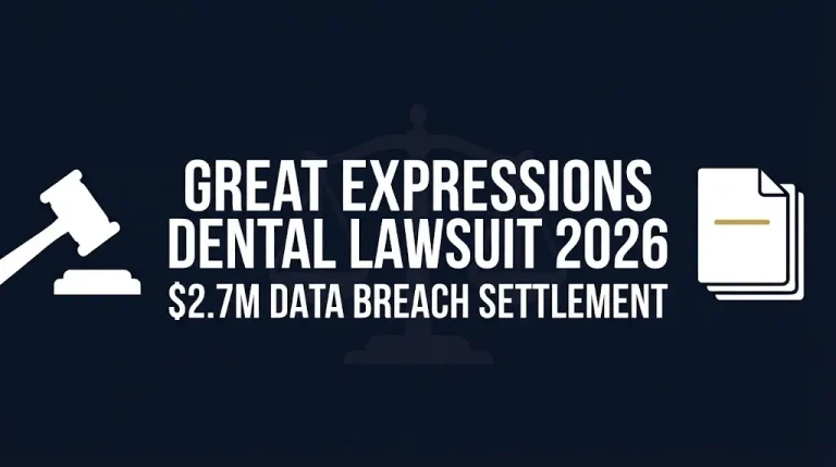Great Expressions Dental lawsuit 2026 $2.7M data breach settlement infographic banner