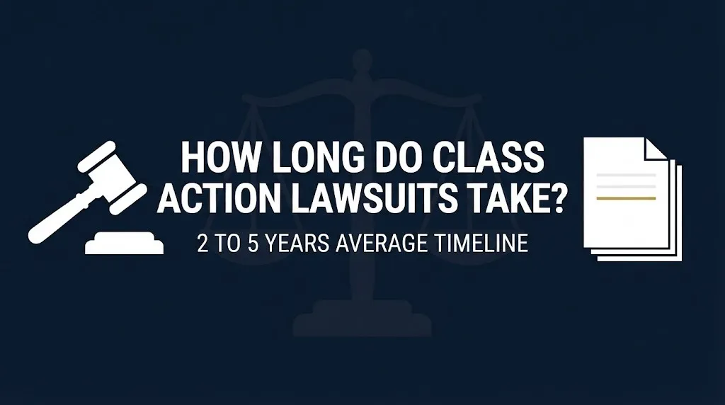 How long do class action lawsuits take 2026 timeline and payout guide banner