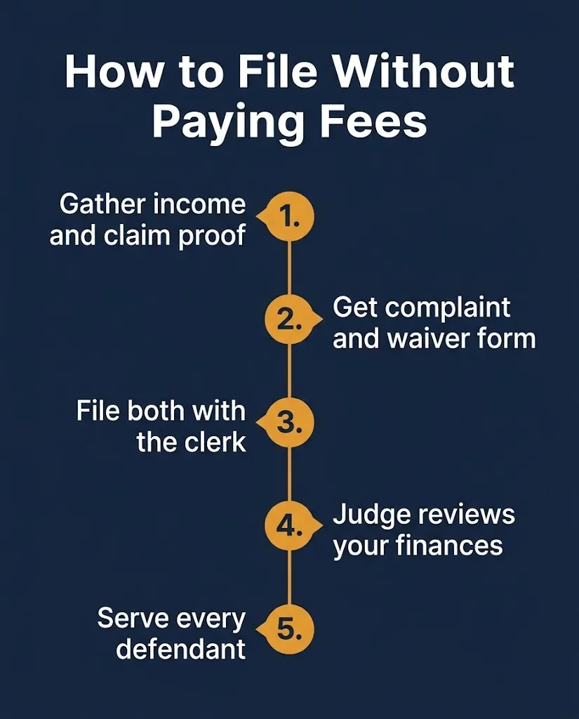 How to file a lawsuit with no money five steps from gathering proof to serving defendants