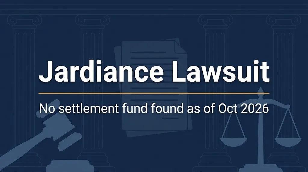Jardiance lawsuit banner individual injury suits, no settlement fund found as of October 2026