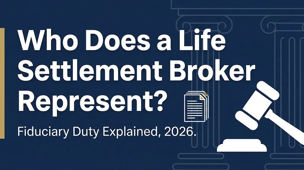 Life settlement broker representation fiduciary duty explained in a 2026 legal banner.