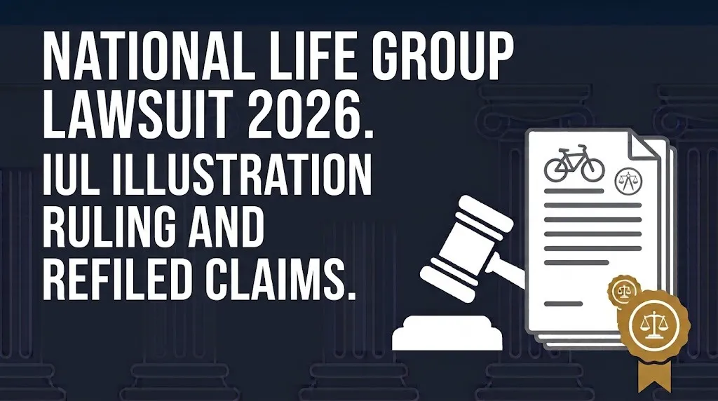 National Life Group lawsuit 2026 IUL illustration ruling and refiled claims explained.