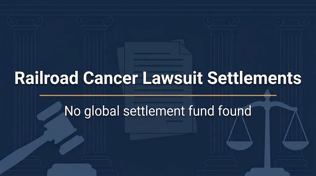 Railroad Cancer Lawsuit Settlements 2026 Verdicts, Deadlines and FELA Claims