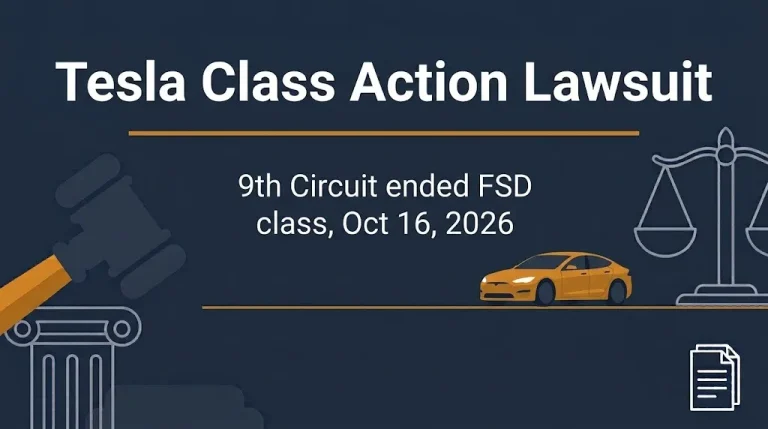 Tesla Class Action Lawsuit 2026: FSD Ruling, Payouts and What Owners Can Do
