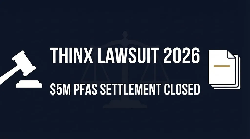 Thinx lawsuit 2026 $5M PFAS settlement for period underwear claim deadline closed banner