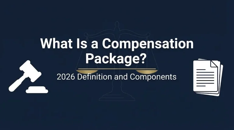 What is a compensation package 2026 definition and components infographic banner
