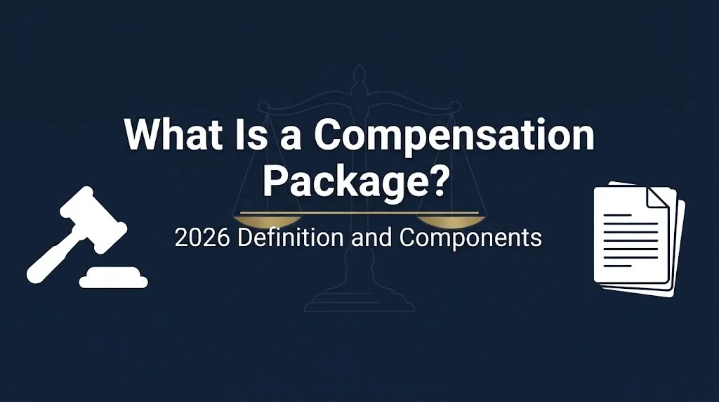 What is a compensation package 2026 definition and components infographic banner
